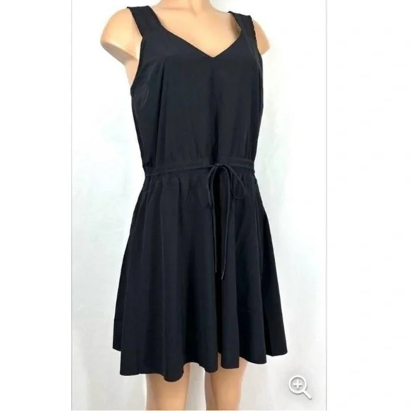 Athleta Women’s Black Savannah Strap Mini Dress NWOT - Medium - Picture 2 of 11